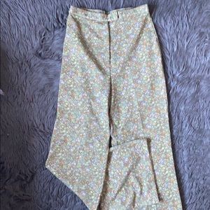 Vintage flower bell bottoms